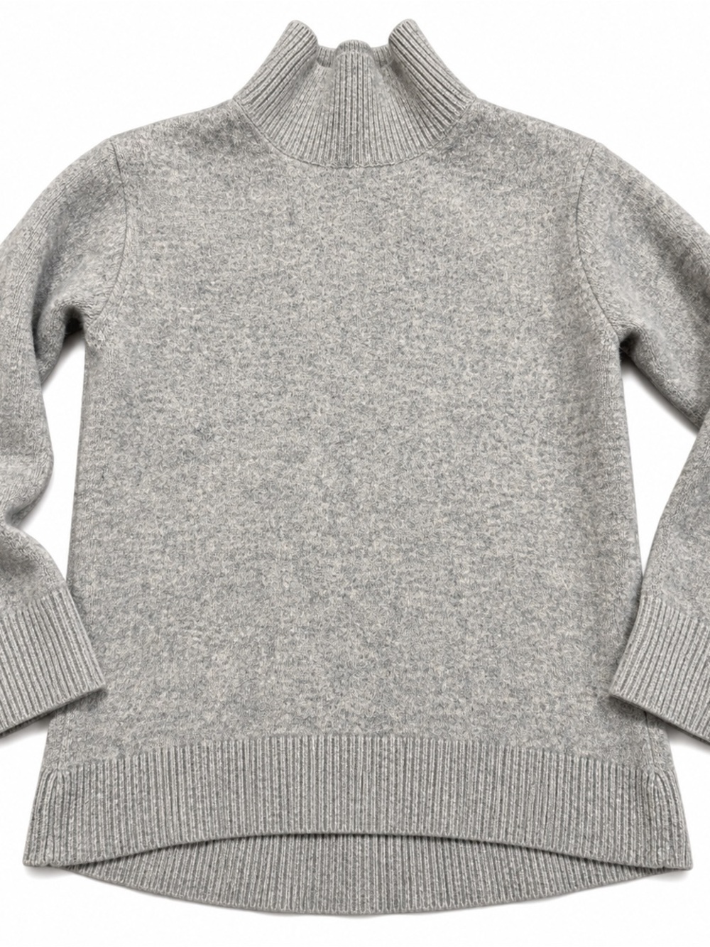 Uniqlo 100% Wool High Neck Sweater Gray Women’s Size Medium